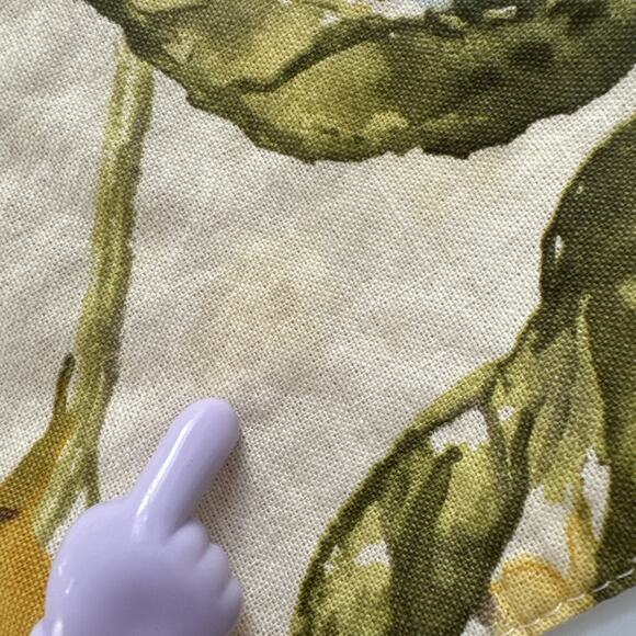 Pottery Barn Placemats Set of 6 Cotton Lemons Rectangle 20x14" Farmhouse READ - Picture 10 of 11